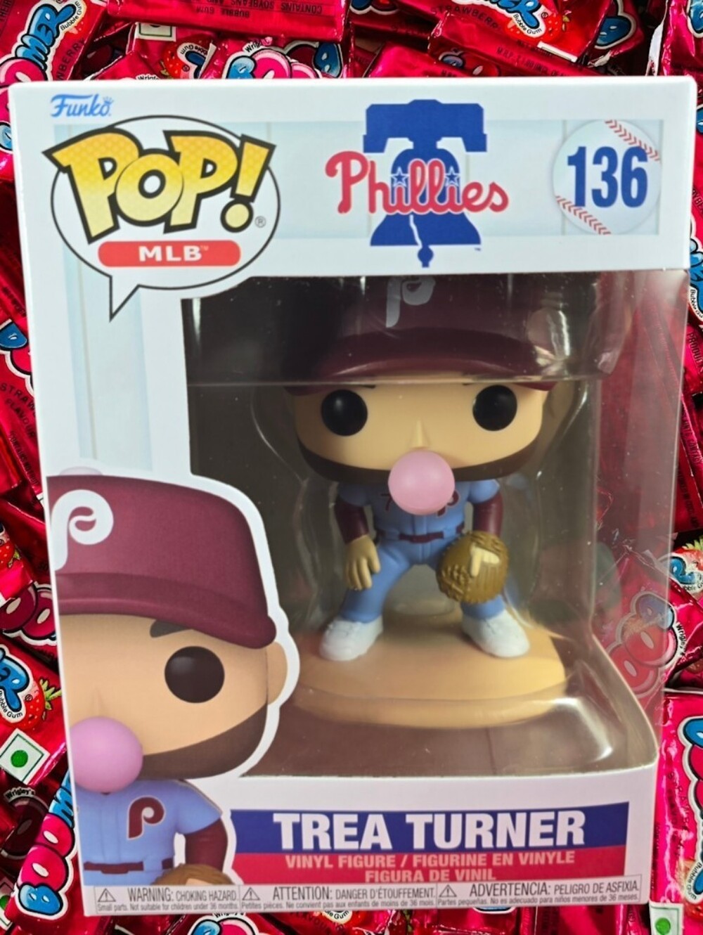 Funko! MLB: Trea Turner # 136 (Nib) With Pop Protector